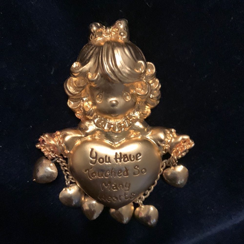 Cute pin with hearts you have touched so many hearts statement